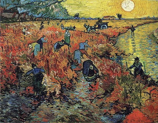 Bức tranh “Vườn nho đỏ ở Arles” - tác phẩm duy nhất Vicent Van Gogh bán được thời ông còn sống