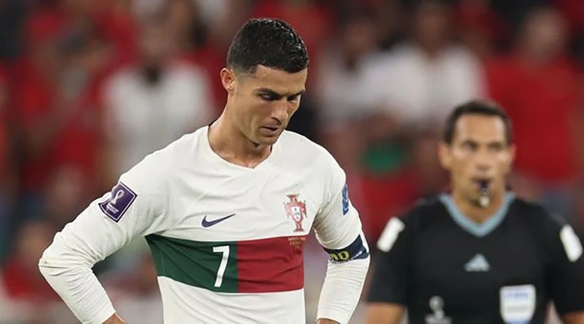 Cristiano Ronaldo kết thúc kỳ World Cup cuối cùng trong cay đắng. ẢNH: GETTY