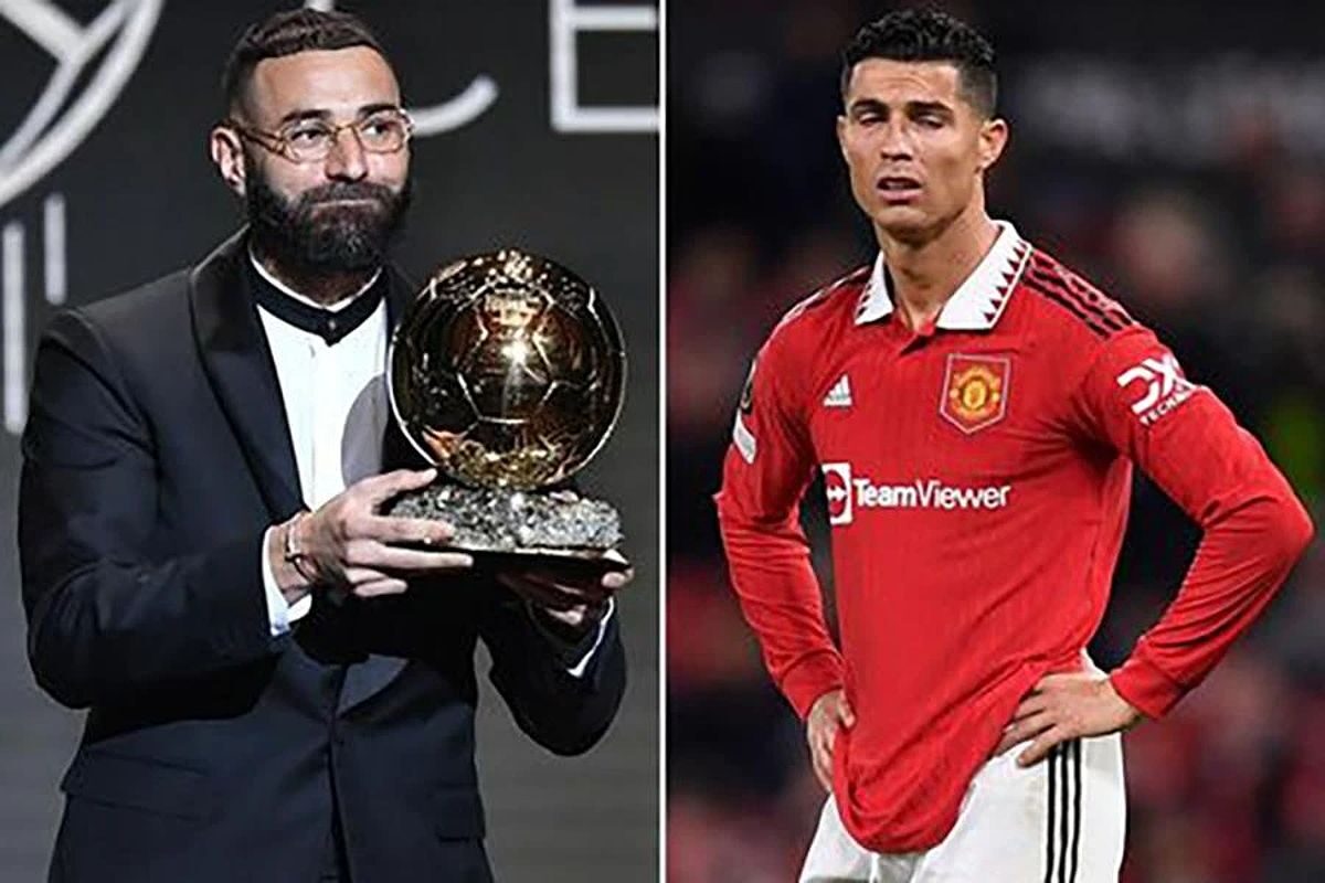 Ronaldo đã không gửi lời chúc mừng hay có bất cứ động thái nào sau khi Benzema giành quả bóng vàng 2022.